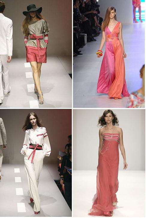 Randul de sus: DKNY, Pucci; randul de jos: DKNY, Ben de Lisi