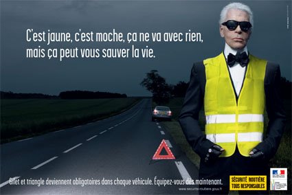 Lagerfeld si campania de siguranta rutiera