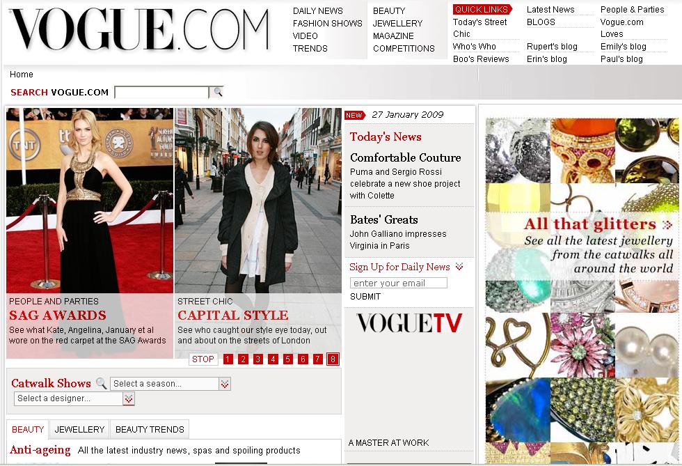 Vogue online