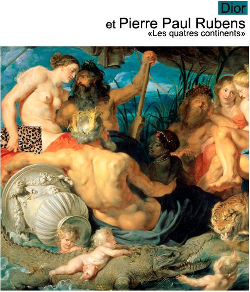Geanta Dior in tabloul “Les quatres continents” de Pier Paul Rubens