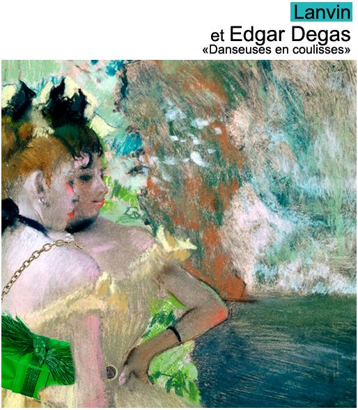 Geanta Lanvin in tabloul “Danseuses en coulisses” de Edgar Degas