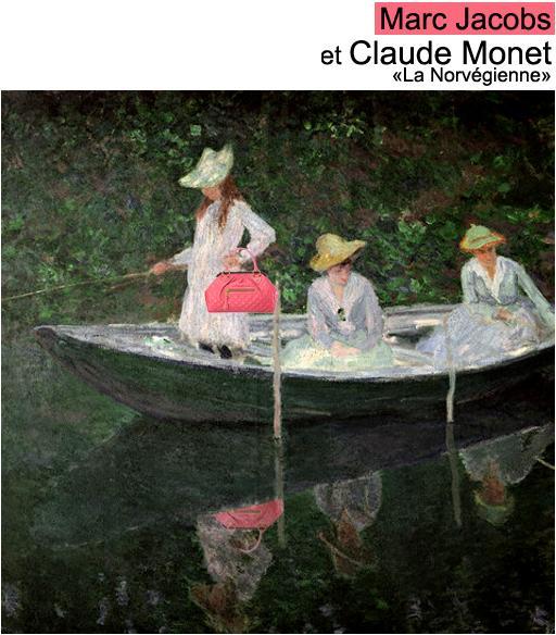 Geanta Marc Jacobs in tabloul “La Norvegienne” de Claude Monet