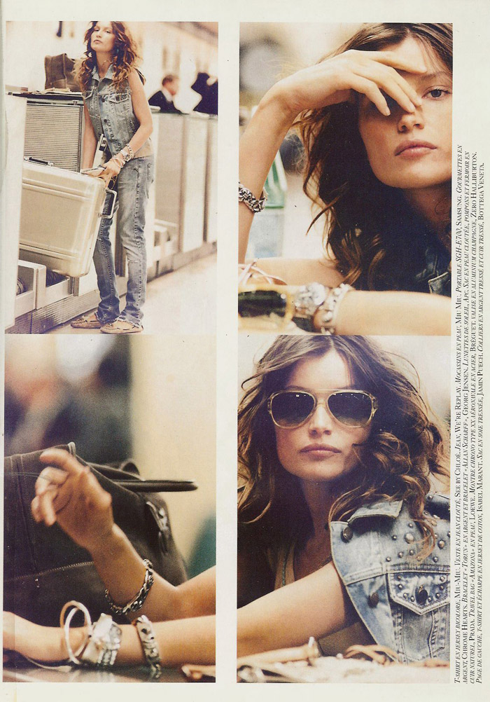 Echappee Belle pentru Vogue aprilie 2004; fotograf: Terry Richardson; stilist: Emanuelle Alt; model: Laetitia Casta Echappee Belle pentru Vogue aprilie 2004; fotograf: Terry Richardson; stilist: Emanuelle Alt; model: Laetitia Casta