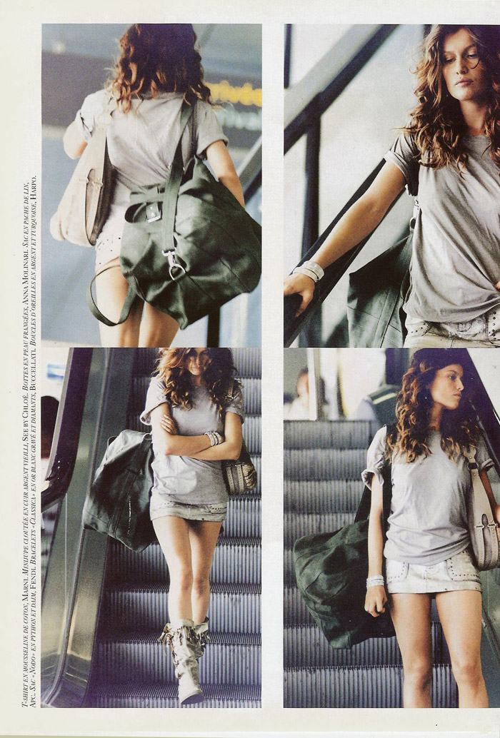 Echappee Belle pentru Vogue aprilie 2004; fotograf: Terry Richardson; stilist: Emanuelle Alt; model: Laetitia Casta Echappee Belle pentru Vogue aprilie 2004; fotograf: Terry Richardson; stilist: Emanuelle Alt; model: Laetitia Casta