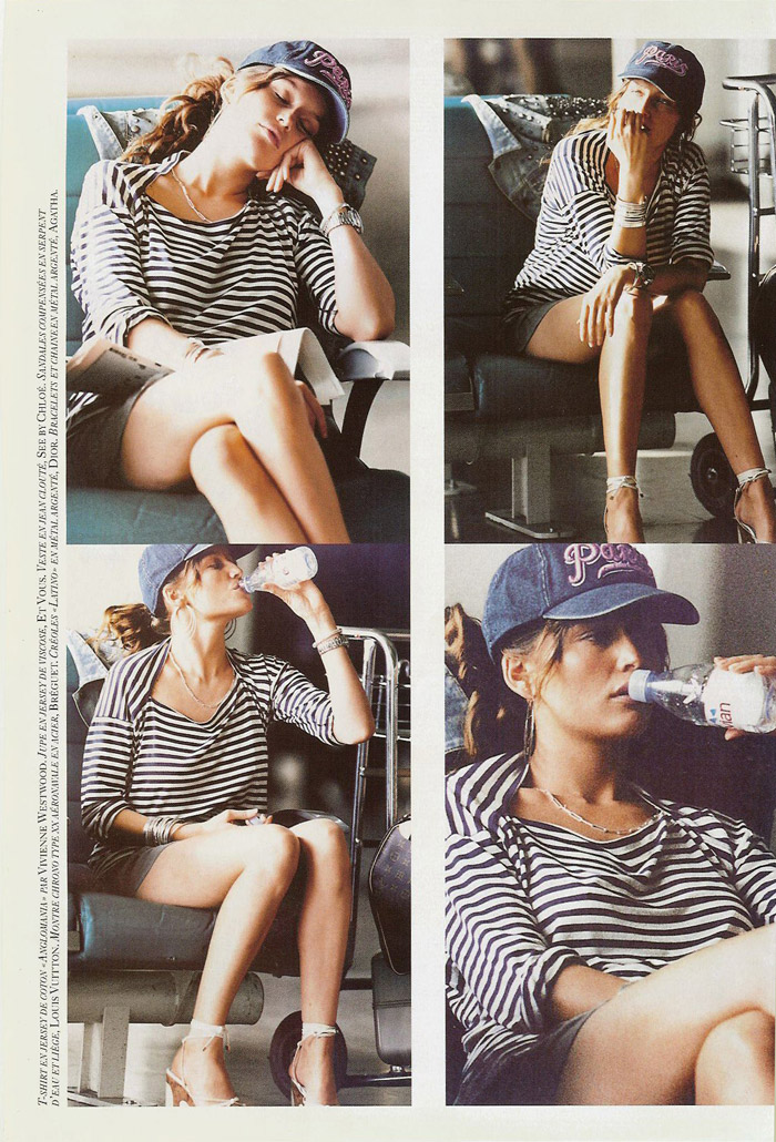 Echappee Belle pentru Vogue aprilie 2004; fotograf: Terry Richardson; stilist: Emanuelle Alt; model: Laetitia Casta Echappee Belle pentru Vogue aprilie 2004; fotograf: Terry Richardson; stilist: Emanuelle Alt; model: Laetitia Casta