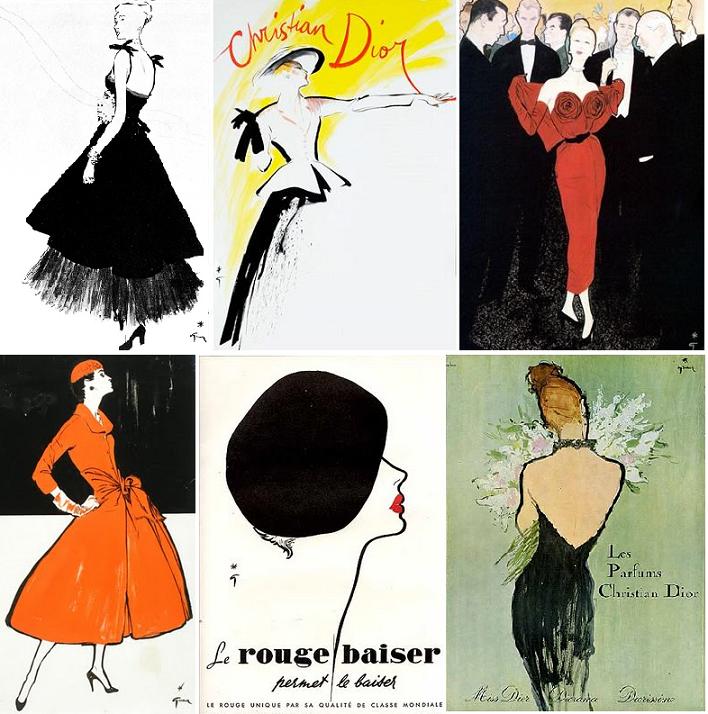 Ilustratii de Rene Gruau