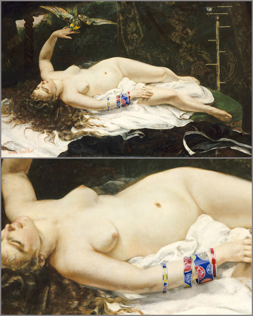 Gustave Courbet, La femme au perroquet (1866)