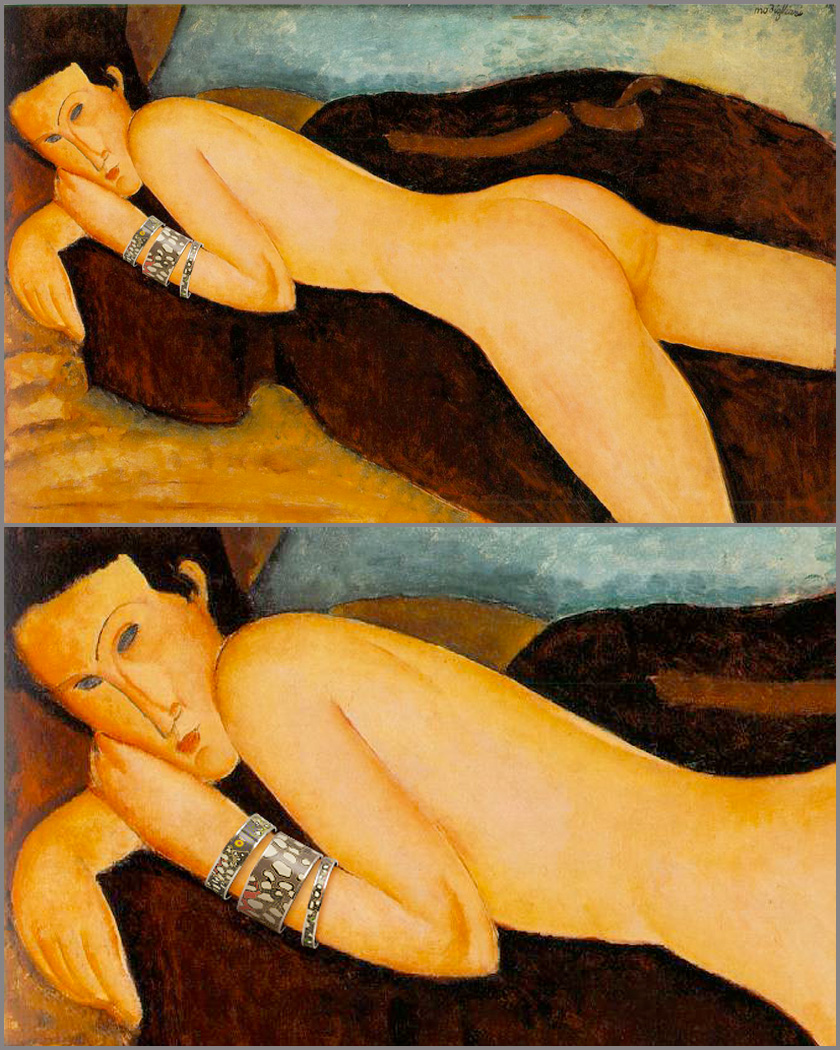 Amedeo Modigliani, Nu couche de dos (1917)
